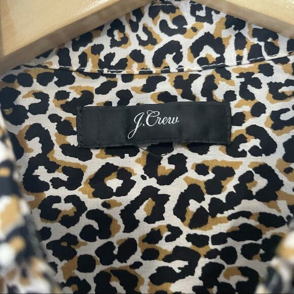 J Crew leopard silk button down top size small - Picture 8 of 8